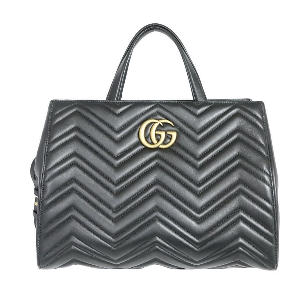 GUCCI GG Marmont Quilted Black